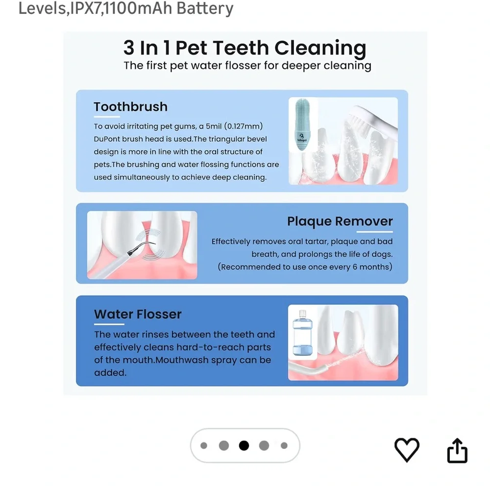 Bobopal 3-in-1 Pet Teeth Cleaning Kit